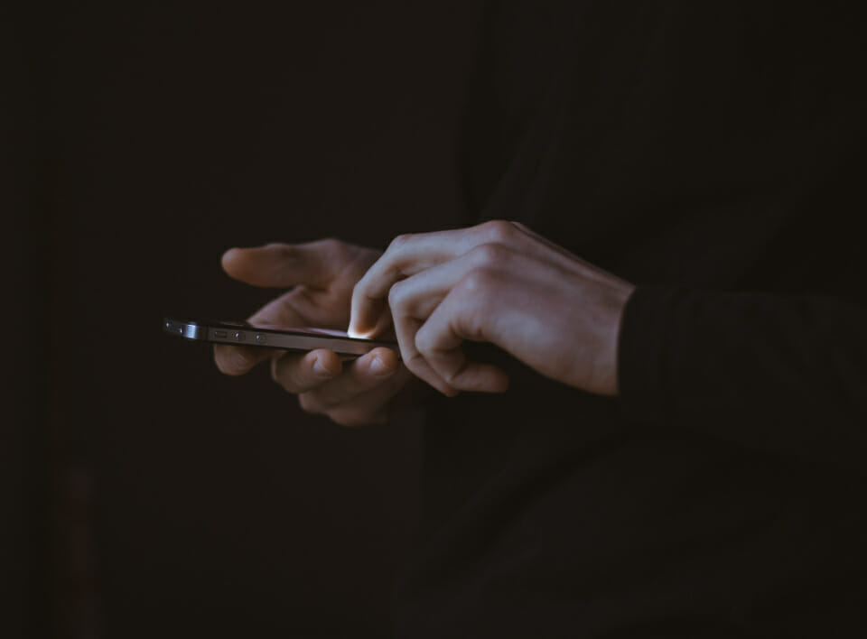 female on phone