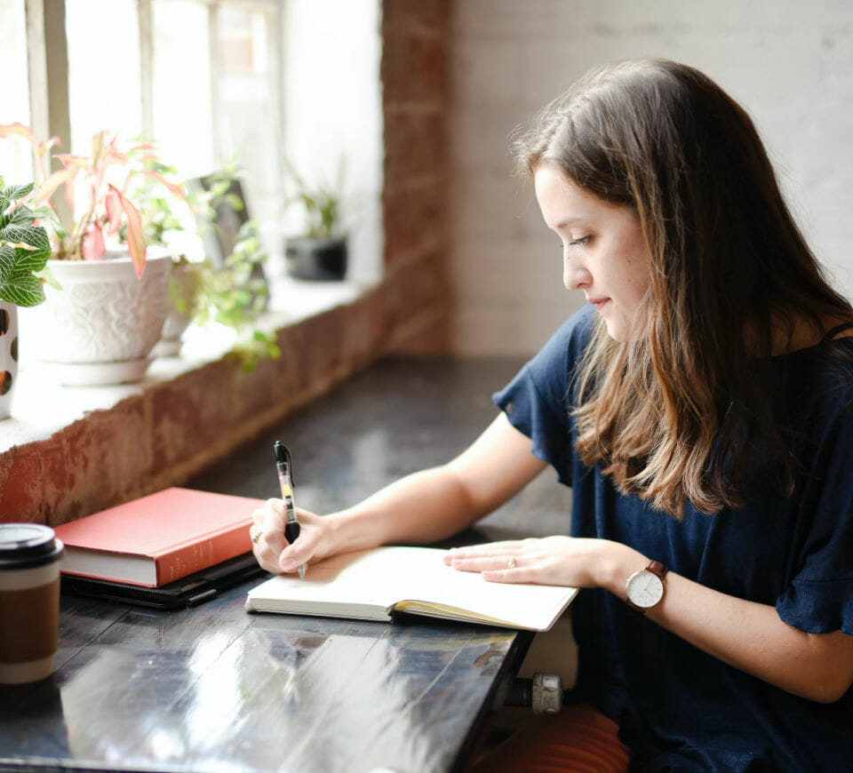 woman writing