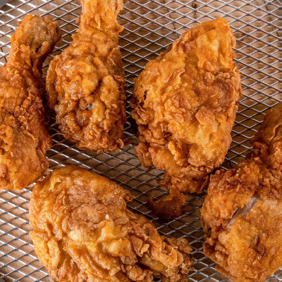 Image of fried chicken which isn't a good choice as food for period pain